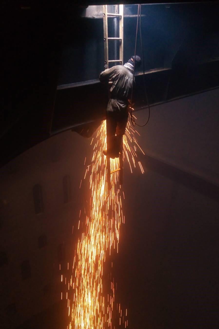 Because ships are broken apart on the beach, workers perform dangerous jobs without adequate structures for safe disassembly. Many workers die and are injured in explosions and falling from high heights.