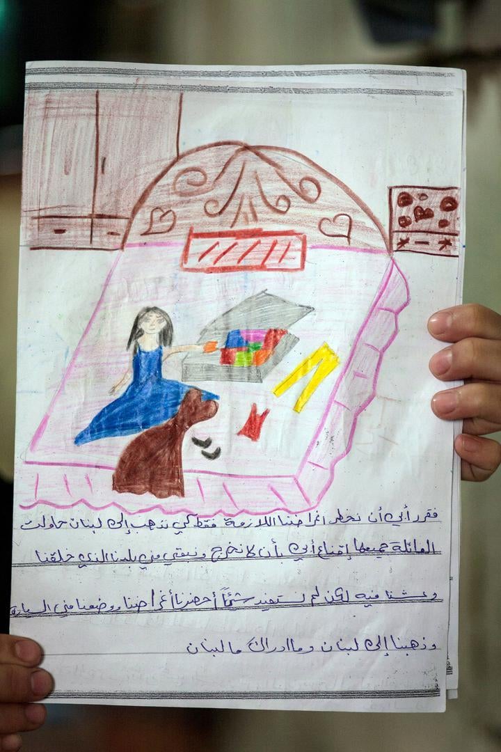 “We couldn’t take it anymore, there were intense airstrikes and death was in front of us. So we decided to pack our things and travel to Lebanon. We left behind our education and our families.”