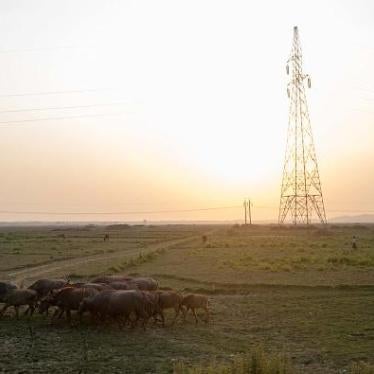 A telecommunications tower in Mrauk U township, Rakhine State, where the Myanmar government has imposed an internet blackout. 