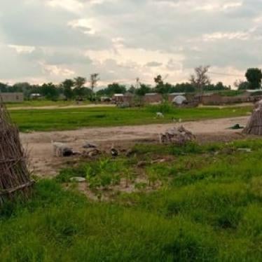 Le site servant de camp de déplacés à Nguetchéwé, dans la région de l’Extrême-Nord du Cameroun, photographié le 10 août 2020. 