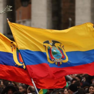 The flag of Ecuador. 