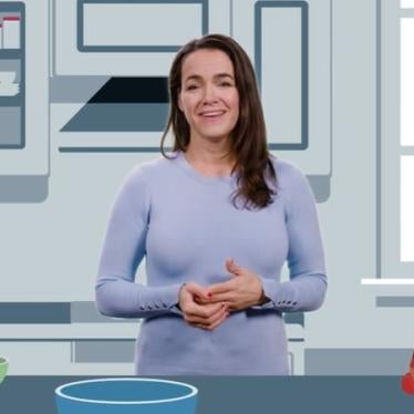 Hungarian minister with responsibility for families, Katalin Novak, in a December 2020 video lecturing Hungarian women about how they can achieve success. 