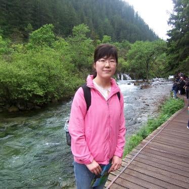 A photo shared by the brother of Zhang Zhan, an activist who criticized the Chinese government's handling of the COVID-19 crisis and is being held in a Shanghai prison. 