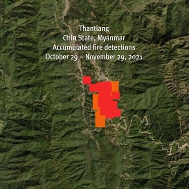 A screenshot of accumulated fire detections