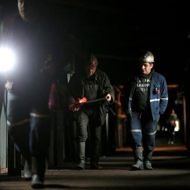 Miners going to work 