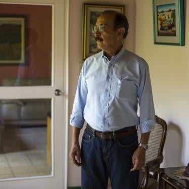 Retired Sandinista Gen. Hugo Torres poses for portrait at his home, in Managua, Nicaragua, May 2, 2018. One of a large group of opposition leaders rounded up prior to the 2021 presidential elections, Torres died in prison at the age of 73 on February 12, 2022.