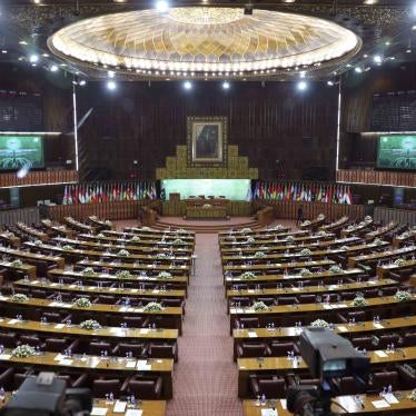 General shot of the Pakistan parliament chamber