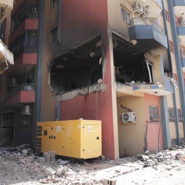 Residential buildings damaged in fighting in Khartoum, Sudan, April 20, 2023. 