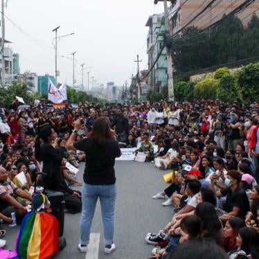 LGBTQIA activists and supporters take part in a pride parade demanding equal legal rights and marking the month of June as a pride month in Kathmandu, Nepal.