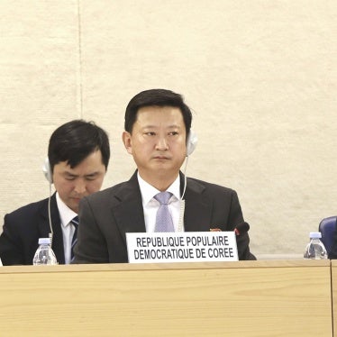 North Korean ambassador to the United Nations Office in Geneva, Jo Chol Su