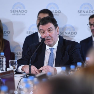 Public hearing of the Agreements Committee of the Senate of the Nation, in which Federal Judge Ariel Lijo answered questions on his nomination to the Supreme Court, on August 21, 2024, in the Blue Room, in Buenos Aires, Argentina.