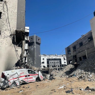 Extensive damage and destruction, as of February 2025, to al-Shifa medical complex, which Israeli forces raided in November 2023 and March 2024.