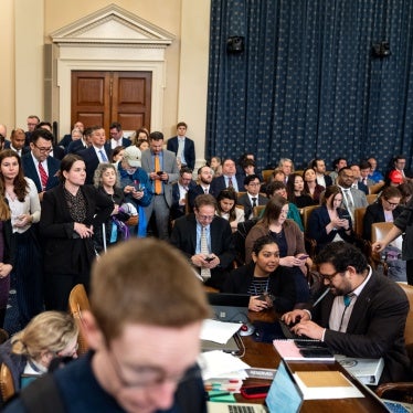 Attendees pack the hearing room during a markup of US President Donald Trump's tax package in Washington, DC, on May 13, 2025.
