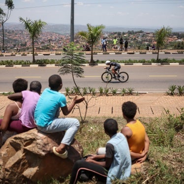 Mauritian rider Aurelie Halbwachs competes in the women's Elite Individual Time Trial cycling event during the UCI 2025 Road World Championships, in Kigali, Rwanda, September 21, 2025.