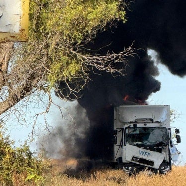 Russian forces used quadcopter drones to attack a United Nations inter-agency convoy delivering humanitarian aid to Bilozerka in Khersonska region, in southern Ukraine, October 14, 2025.