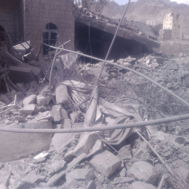 A Medecins Sans Frontieres health facility in Haydan, Yemen, after it was hit by airstrikes on the night of October 26, 2015. 