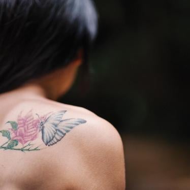 “Jina,” a 22-year-old transgender woman, sports a tattoo of a butterfly—a transgender symbol signifying transformation: “There’s a lot of politicization of the LGBT community at the moment, to distract the public from more important issues.”