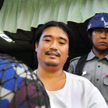 Patrick Kum Jaa Lee leaves the courthouse in Rangoon’s Hlaing Township after a hearing on December 22, 2015.