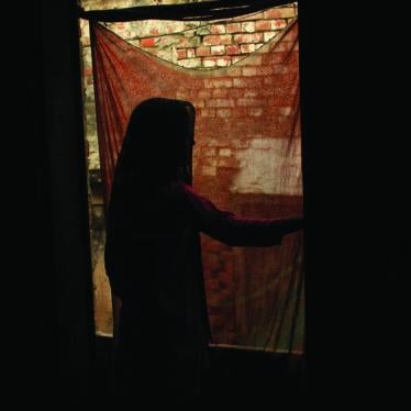 A 12-year-old girl who was allegedly raped by three men in Varanasi, India. Police did not believe her account and beat up her father.