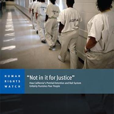 Report cover for the US Bail report. 