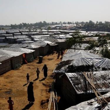 Rohingya refugees walk inside Kutupalong refugee camp near Cox's Bazar, Bangladesh January 8, 2018.