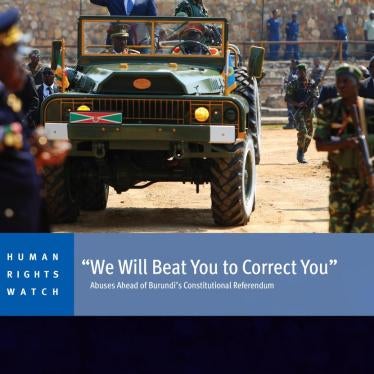 Cover of the Burundi report in English