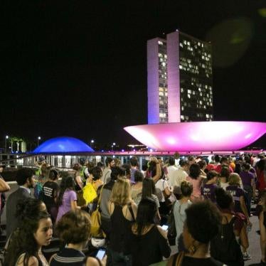 Women protest Brasilia