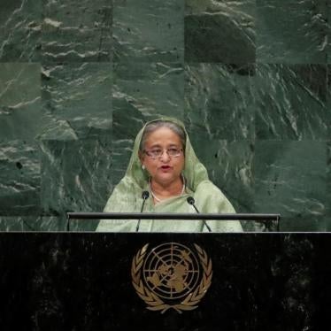 Bangladesh's Prime Minister Sheikh Hasina addresses the 73rd session of the United Nations General Assembly Thursday, Sept. 27, 2018, at the United Nations headquarters. 