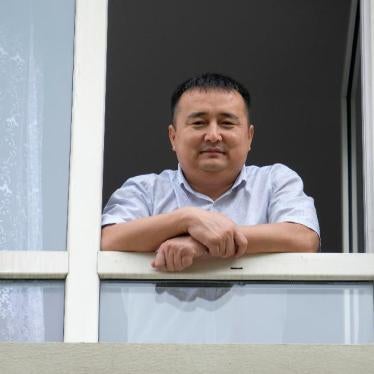 Serikzhan Bilash, a prominent activist who has campaigned for the release of ethnic Kazakhs in China, poses for a photograph, in Almaty, Kazakhstan.