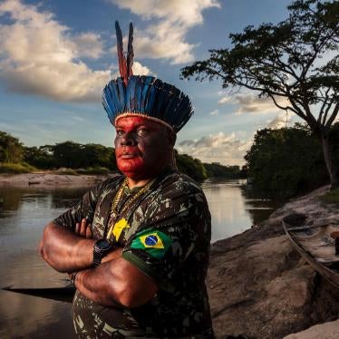 Cláudio José da Silva at the bank of the Pindaré river, in the Brazilian Amazon.