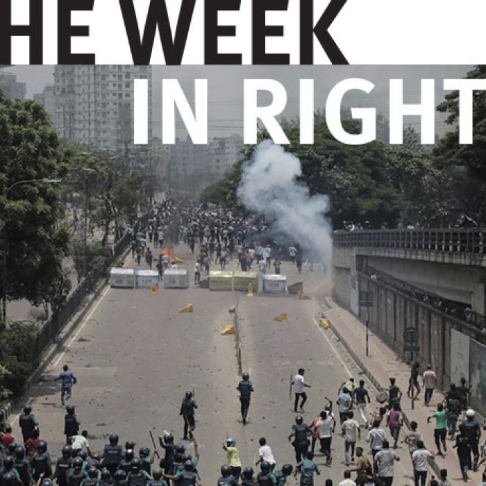 Anti-quota protestors and police are engaging in a clash in Dhaka, Bangladesh